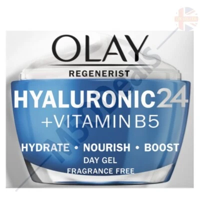 Olay Hyaluronic 24 Vitamin B5 Moisturiser- Hydrate-Nourish-Boost DAY GEL - 50ml