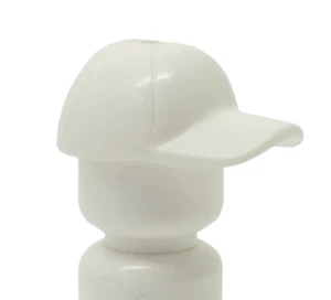 LEGO PARTS 1X MINIFIGURE CAP/WHITE BASEBALL HAT/SPORTS HEAD GEAR FOR BOY/GIRL K1 - Picture 1 of 1