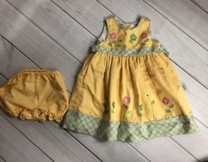 2T dress girl B. T. KIDS yellow sleeveless match panties NEW lined full skirt - Picture 1 of 7
