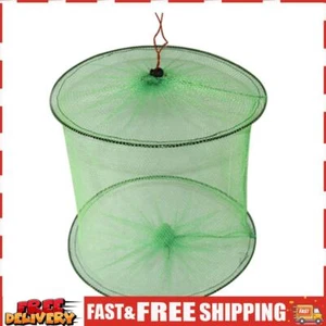 Faltbare 2-lagige Fischschutznetze aus Mesh, tragbarer Nylon-Angelnetzkäfig SN9F - Afbeelding 1 van 10