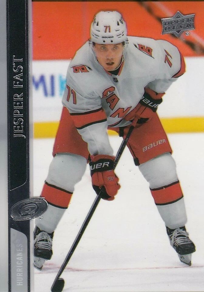 2020-21 Jesper Fast UD Extended Series Clear Cut Hockey Card #522 - Image 1 of 2