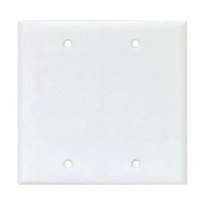 Cooper Wiring Arrow Hart PJ23 mittelgroße leere Wandplatte, 2 Gangs, weiß - Bild 1 von 3