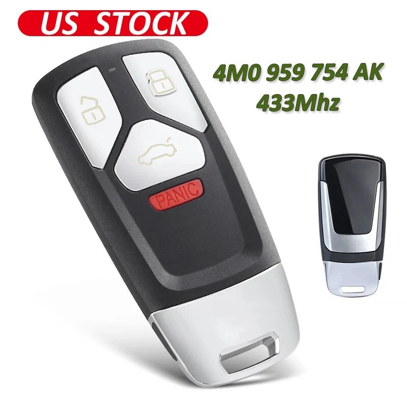 4M0 959 754 AK para Audi A4 A5 Q7 SQ5 TT 2017-2019 mando a distancia inteligente llavero 433 MHz Foto 1 de 1