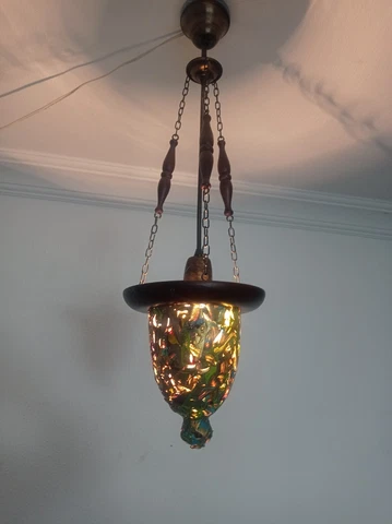 Bohemian Chandelier Art Work Hand Painted Lighting Art Deco Ceiling Light Lamp Cover