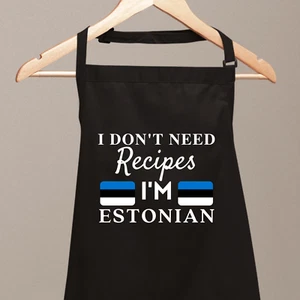 I Don't Need Recipes I'M Estonian Funny Aprons For Men Women Novelty Chef Gifts - Bild 1 von 10