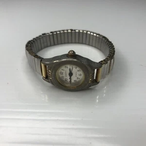 X11 Watch It MLN3005 Japan Two Tone Stretch Ladies Retro Untested - Picture 1 of 7