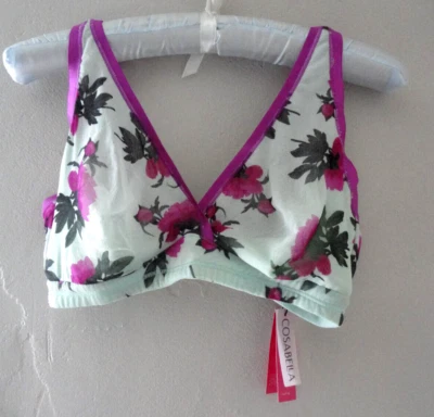 Бюстгальтер Cosabella M Soire Confidence изогнутый бюстгальтер цветочный лагуна новый с Ярлыками - Изображение 1 из 4