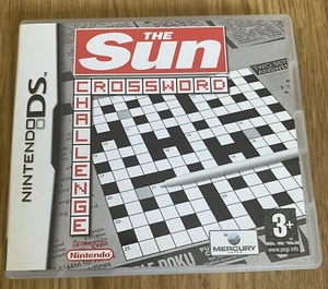 The Sun Crossword Challenge Nintendo DS Game With Box & Manual - Picture 1 of 6
