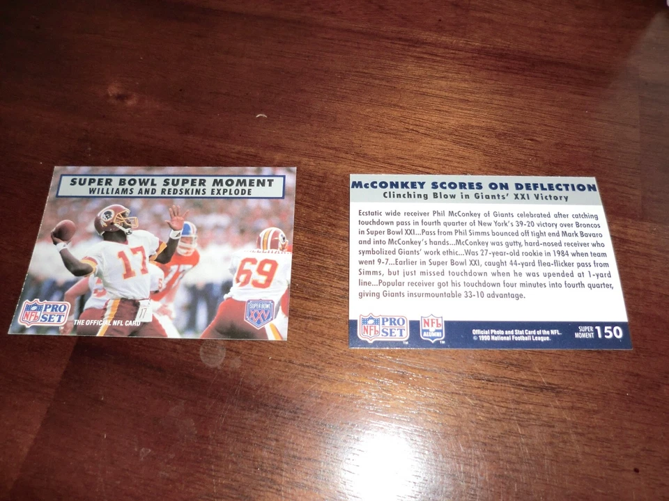 1990 Pro Set NFL Football Super Moment (#136-151)-Complete Your Set-.99 Singles - Image 1 of 1