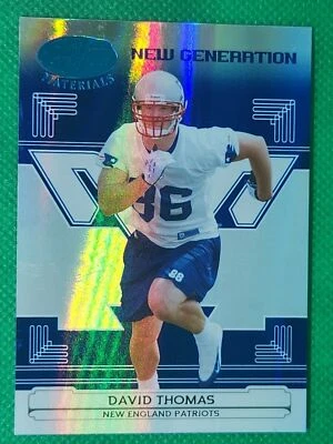 2006 Leaf Certified BLUE /50 David Thomas ROOKIE New England Patriots / Texas - Image 1 of 3