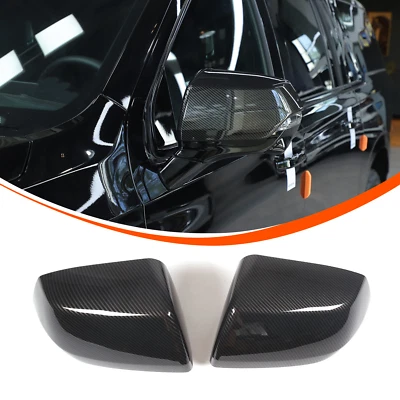 For Cadillac Escalade 2021-2023 Carbon Fiber ABS Exterior Mirror Trim Cover - Image 1 of 4