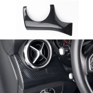 Carbon Fiber ABS Side Air Vent Outlet Trim For Benz A GLA CLA Class W176 2013-19 - Picture 1 of 3