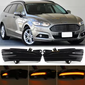 Frecce specchietto LED per Ford Mondeo Fusion 14-20 riflettore indicatore di direzione fumo - Foto 1 di 12