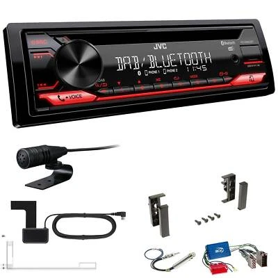 JVC KD-DB622BT DAB Auto Radio USB BT Set für Audi A4 Limo Facelift 1999-2000 - Bild 1 von 4