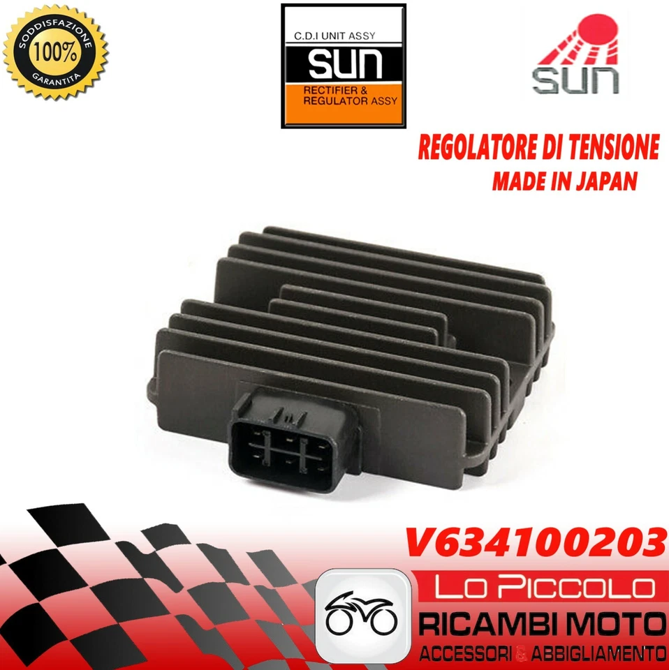 REGOLATORE DI TENSIONE SUN ORIGINALE PER KAWASAKI KLE VERSYS 650 2007 2008 Foto 1 de 1