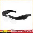 Head Mounted Magnifying Glasses Magnifier with LED Light Loupe for Watchmaker