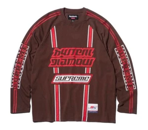 NWT Supreme Hysteric Glamour Mesh L/S Top - Brown - XL - Picture 1 of 5