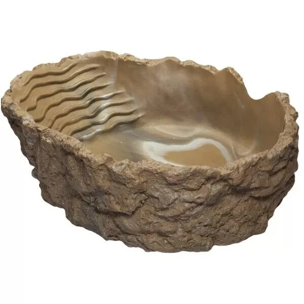 Hobby Badeschale Trinkschale 27x21x8cm grau-beige 2000ml - Reptilien Terrarium - Bild 1 von 1