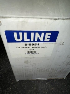 CASE OF 3 U-LINE 3"X1" THERMAL TRANSFER LABELS PER ROLLS S-5951 WHITE NEW - Picture 1 of 2