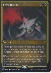 Fiery Justice MTG CCG Modern Masters 2022 Foil Etched - Picture 1 of 1