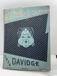 Vintage 1936 Davidge Papier für die Wand Katalog Beispiel Grastuch - Bild 1 von 19