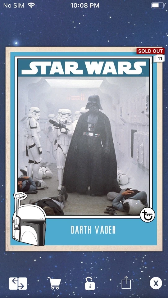 Topps Star Wars Digital Card Trader Darth Vader Prime Insert - Image 1 of 1
