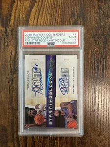 2010 Playoff Contenders Demarcus Cousins Tyreke Evans Auto RC 28/49 PSA 9 POP 1 - Picture 1 of 2