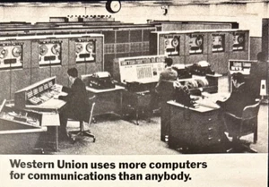 Western Union Government Communications Computer Systems Vtg Print Ad 1968 - Picture 1 of 7