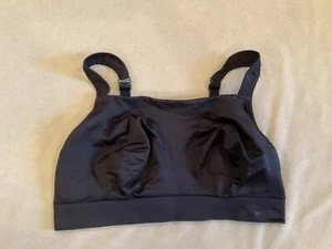 Nike Sports Bra 40D Womens Black Hooking Back - Picture 1 of 6
