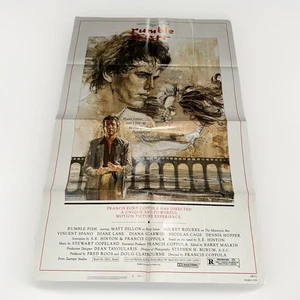 Locandina film teatrale Rumble Fish 1982 un foglio 27x41 Francesco Coppola PIEGATA - Foto 1 di 13