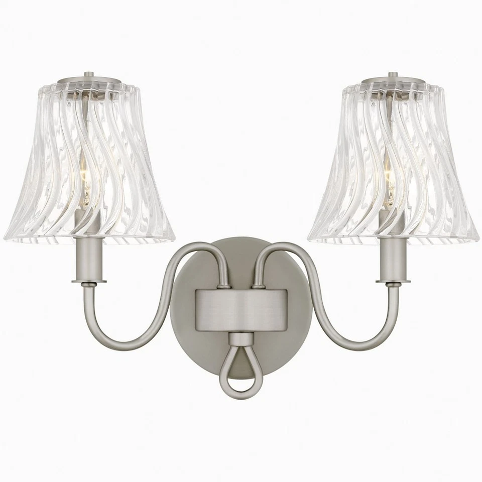 Tocador de baño Quoizel Lighting - McKinney - 2 luces - 11 pulgadas de alto y 15,5 pulgadas Foto 1 de 1