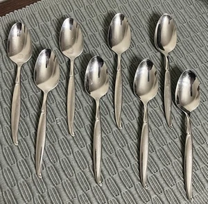 Oneida Community Driftwood Stainless Teaspoon 6” - Set Of 8 - Picture 1 of 5
