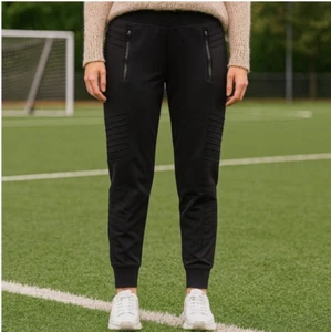 EUC Athleta Venice Moto Jogginghose schwarz sportlich Training Outdoor Komfort XL - Bild 1 von 11
