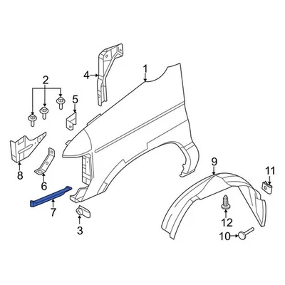 For Ford E-350 Super Duty 08-25 Ford Front Left Outer Fender Bracket - Image 1 of 2