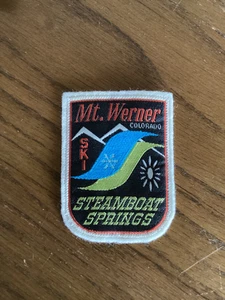 Steamboat Springs Colorado / Mt. Werner Embroidered Patch approx 3 x 2 1/2” - Picture 1 of 2