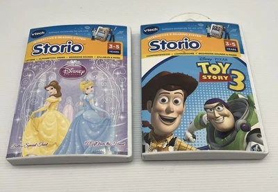 Vtech Storio Interactive eReading Games Toy Story 3 & Disney Princess Bundle x 2 - Image 1 of 4
