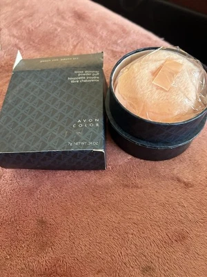 Soplo de polvo brillante suelto AVON--MELOCOTÓN--(sin polvo) Foto 1 de 3
