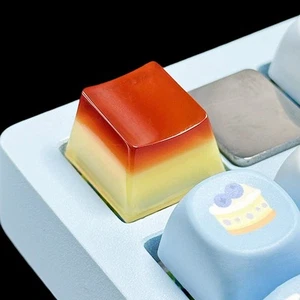 Jelly Pudding Key Cap Personnalisé Cross Shaft Clavier Mécanique Key Cap Cadeaux - Photo 1/11