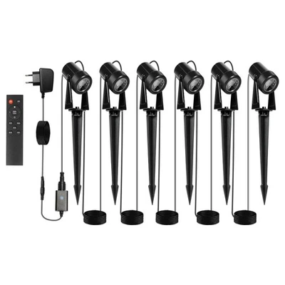 Gartenstrahler Farbwechsel Beleuchtung Gartenleuchte IP65 Warmweiß/RGB 6~24er - Bild 1 von 4