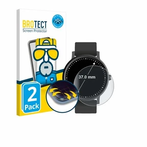 2x Full Cover for Watches (Circular, ø: 37 mm) Matte Screen Protector Curved  - Zdjęcie 1 z 8