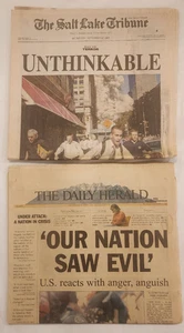 Periódicos 9/11 - Salt Lake Tribune y Provo Daily Herald 12/09/2001 - - Imagen 1 de 5
