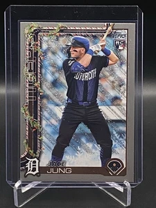 Béisbol navideño Topps 2025 Jace Jung #H136 RC brillo Detroit Tigers - Imagen 1 de 2