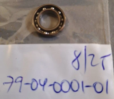 Shakespeare Fishing Reel Bearing:  79-04-0001-01 (Open); for Reel Parts / Repair - Image 1 of 2