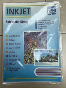 Inkjet Fotopapier Glossy A4 - 25 Blatt Hochglanz Drucker Papier - Bild 1 von 2