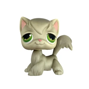 Littlest Pet Shop # 20 Cat Gray Angora Green Eyes G2 Hasbro - Picture 1 of 3