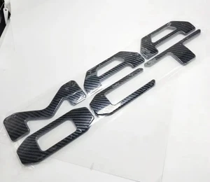 TOYOTA TACOMA 3D CARBON FIBER COLOR TAILGATE LETTERS  2024 2025 SELF ADHESIVE - Bild 1 von 3