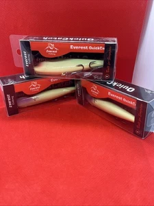 3 Pcs. 3 3/4” 0.3oz Topwater Popper Lure Clear Minnow Bone - Picture 1 of 9