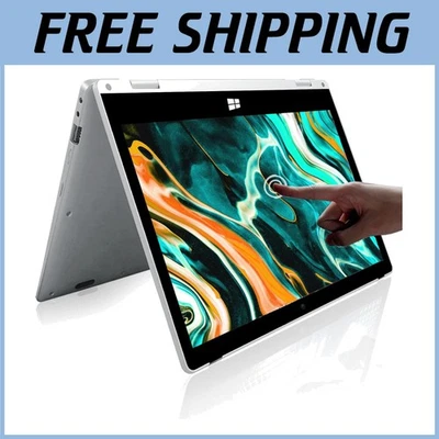 Ultra-Thin 11.6" FHD Windows Laptop, 360° Convertible Tablet - Image 1 of 4