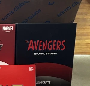 The Avengers #4 3d Comic Standee w/ Captain America, Loot Crate Exclusive - Picture 1 of 1