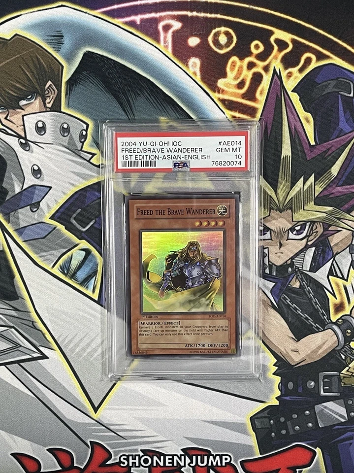 2004 Yu-Gi-Oh! Freed/Brave Wanderer IOC 1st Ed Asian-Englsh PSA GEM MINT 10 POP1 - Image 1 of 1